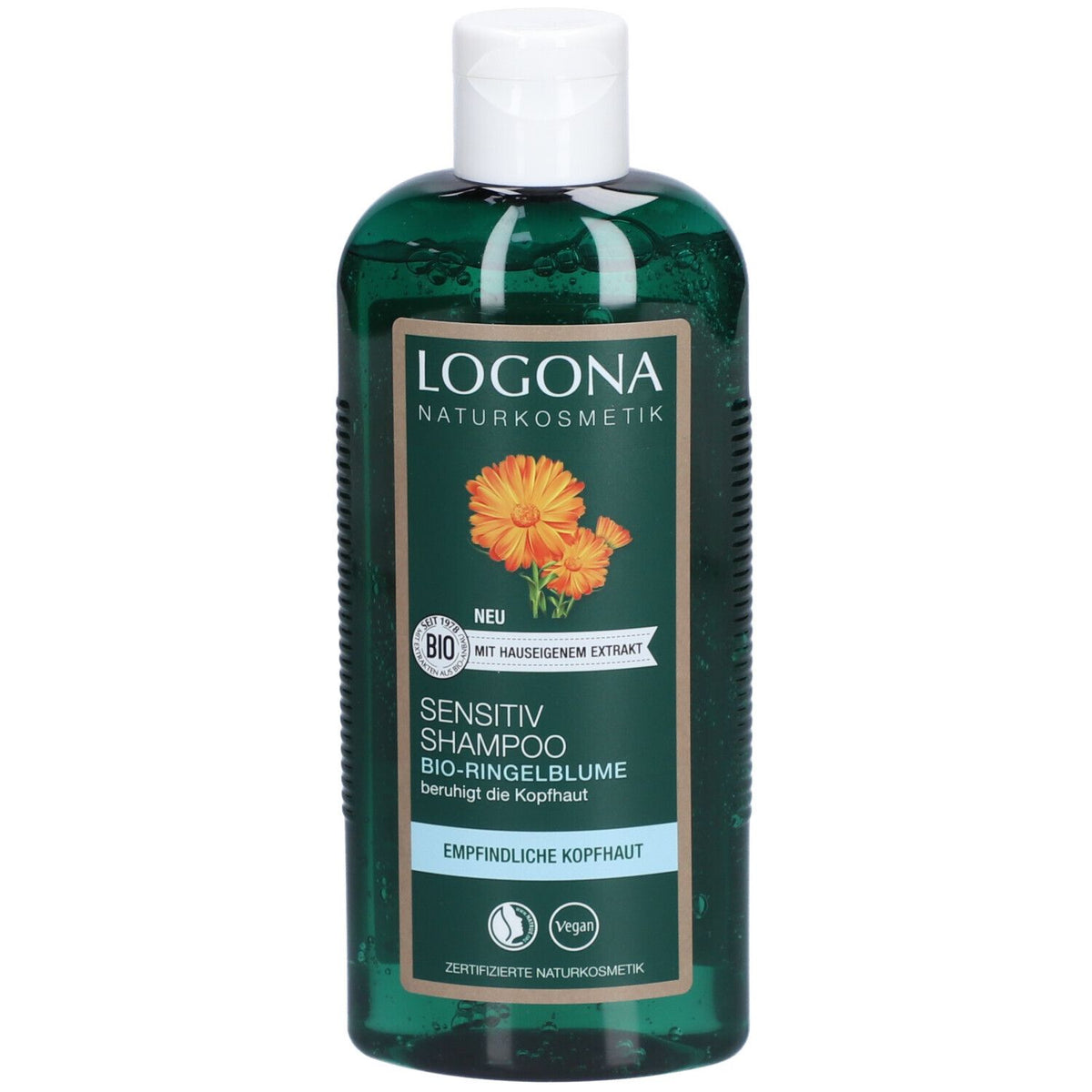 Logona cosmétique naturelle shampooing sensible à la calendula (250 ml)