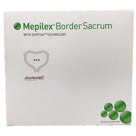 Mepilex Border Sacrum Ag pansement en mousse (20x20 cm, 5 pièces)