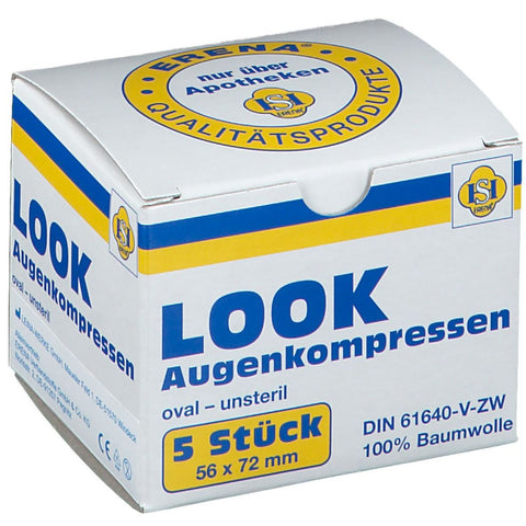 Look compresses pour les yeux 56 x 72 mm non stériles (5 pièces)