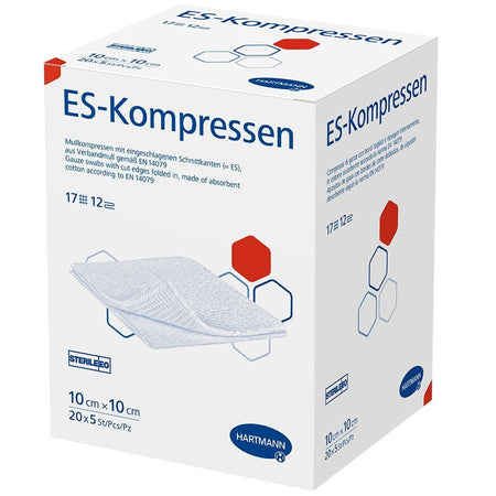 ES-Kompressen stérile 12 plis 10 x 10 cm — 20x5 pièces