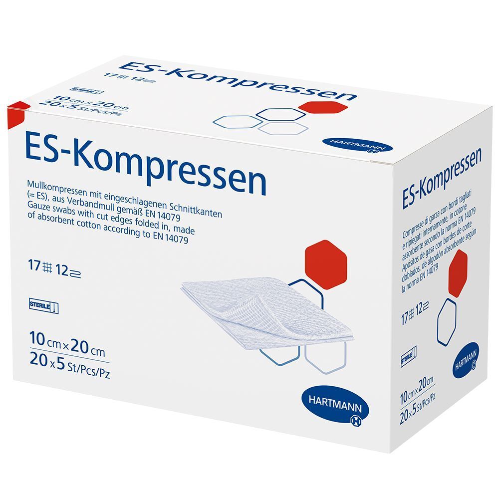 ES compresses stériles 10 x 20 cm