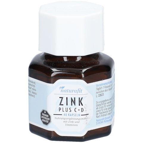 Naturafit Zink Plus C+D (40 gélules)