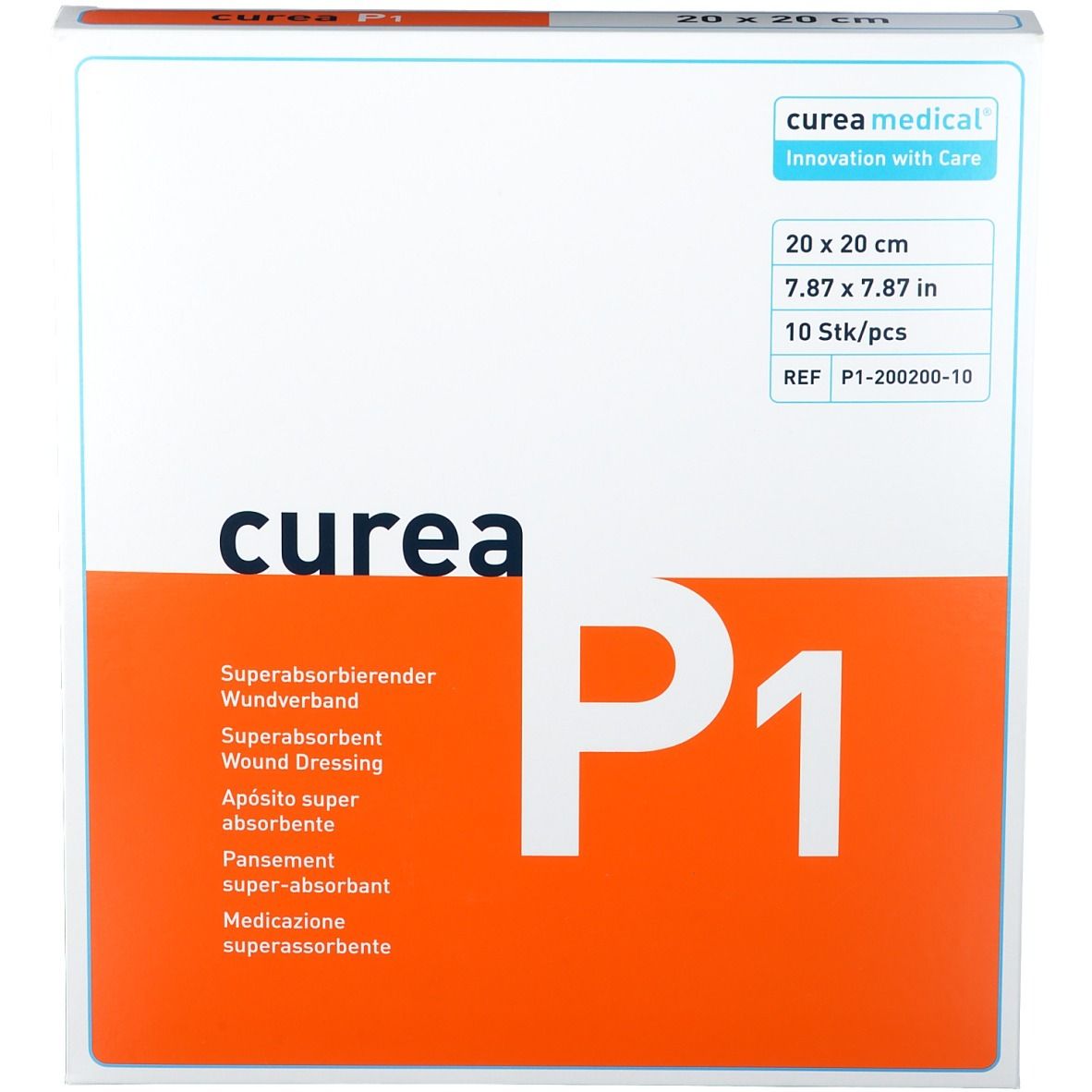 curea P1 pansement superabsorbant 20 x 20 cm — 10 pièces
