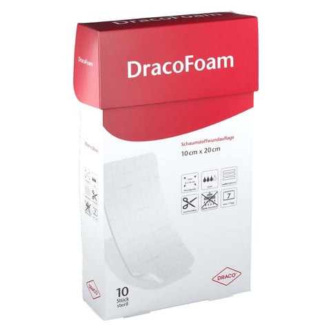 Dracofoam foam dressing 10x20 (10 pieces)