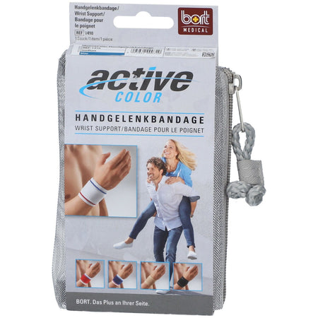 BORT ActiveColor® bandage de poignet taille M bleu (1 pièce)