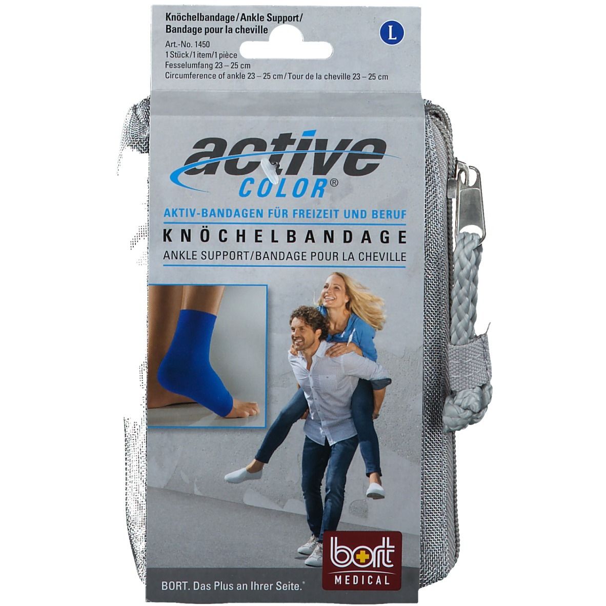 BORT ActiveColor® bandage de cheville taille L bleu (1 pièce)