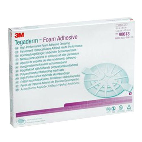 Tegaderm Mousse adhésive 14,3 x 15,6 cm ovale (5 pièces)
