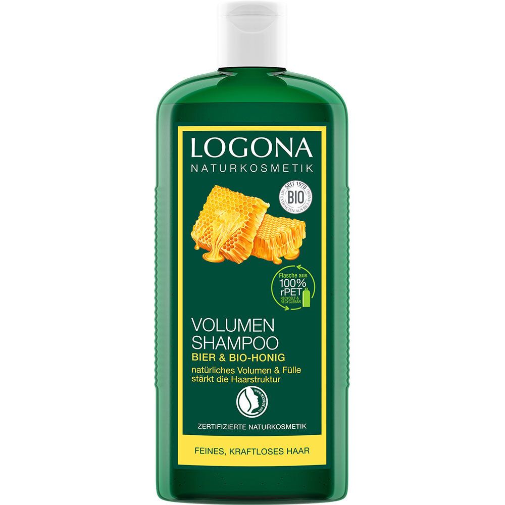 Logona cosmétique naturelle shampoing volume bière et miel bio (250 ml)