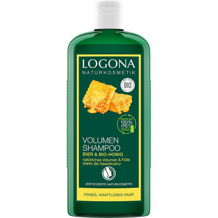 Logona cosmétique naturelle shampoing volume bière et miel bio (250 ml)