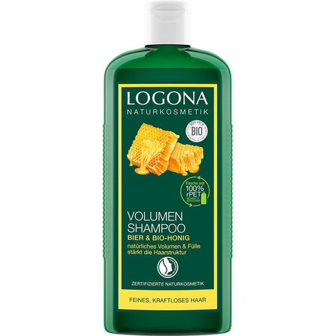Logona cosmétique naturelle shampoing volume bière et miel bio (250 ml)
