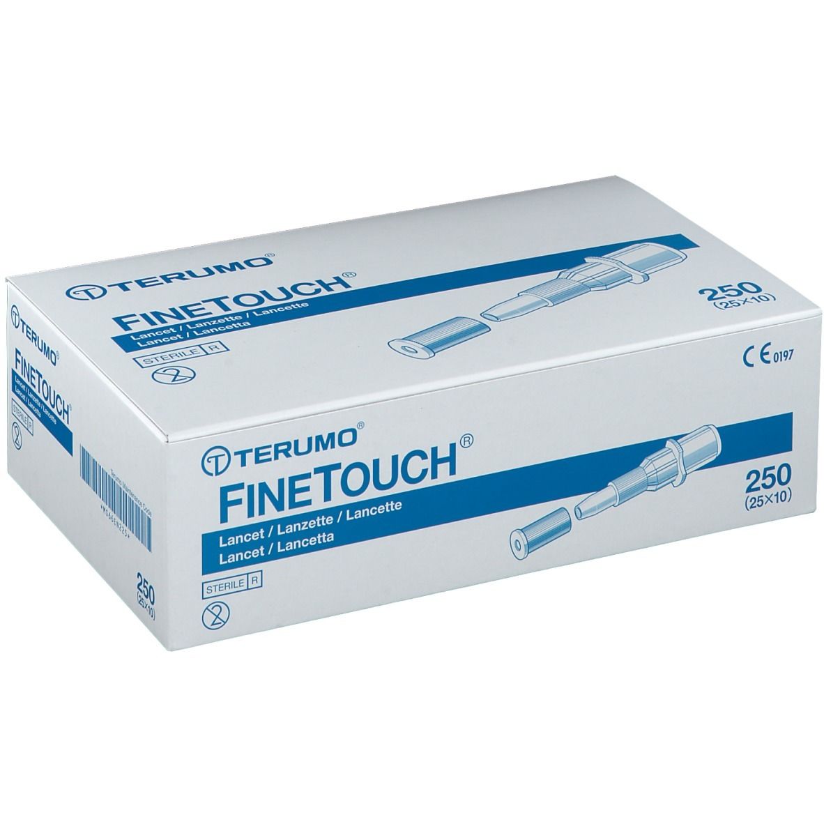 TERUMO FINETOUCH lancettes jetables (250 pièces)
