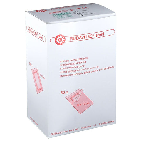 Rudavlies® -steril pansement adhésif 10 x 15 cm (50 pièces)