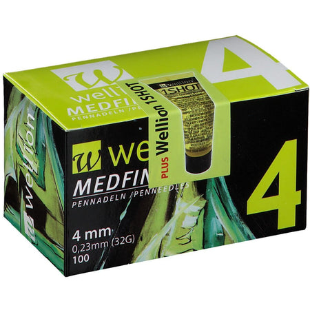 Wellion MEDFINE plus aiguilles pour stylo 4 mm (100 pièces)