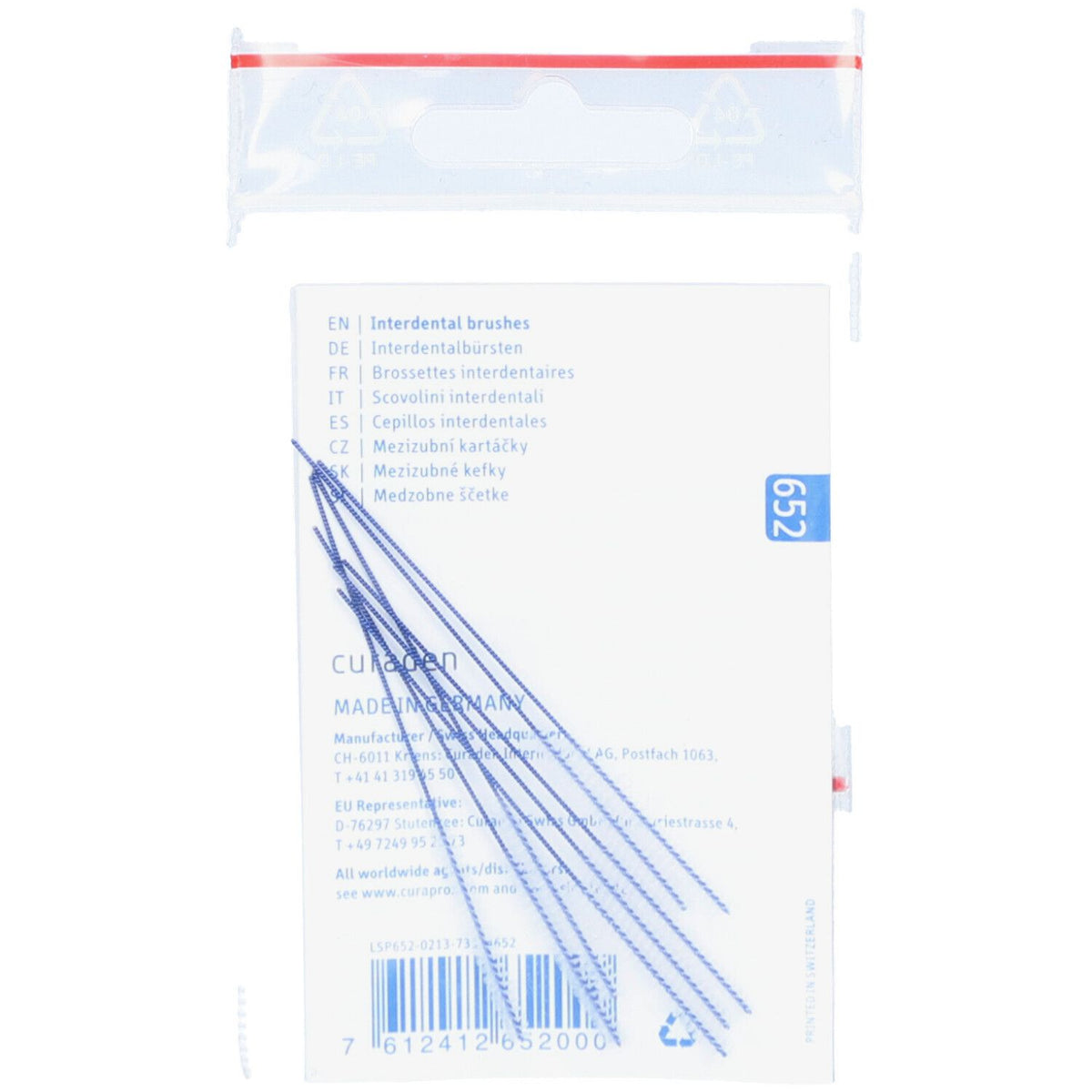 Curaprox LSP 652 brossettes interdentaires (8 pièces)
