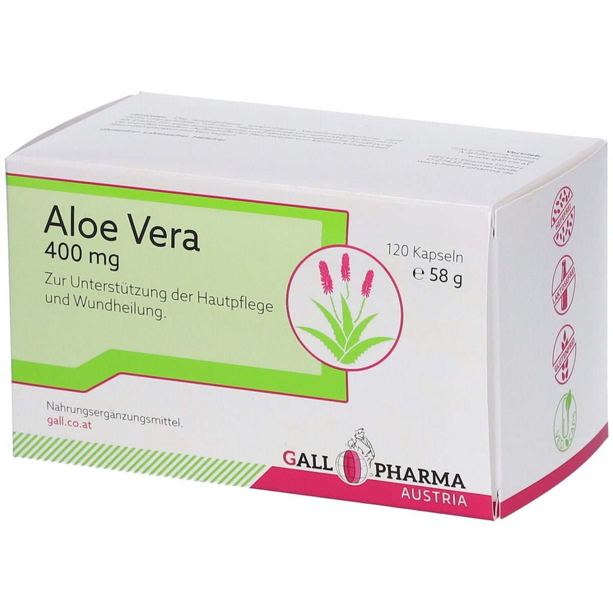 GALL PHARMA Aloe Vera 400 mg (120 gélules)