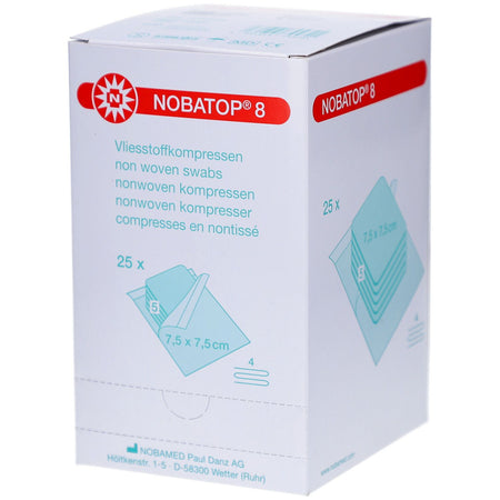 NOBATOP®-steril 8 compresse non tissée (25x5 pièces)