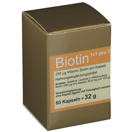 Biotin 1x1 par jour gélules (60 gélules)