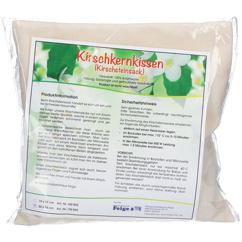 Naturproduktehaus Feige Family Cherry stone pillow 24x24 cm natural (1 piece)