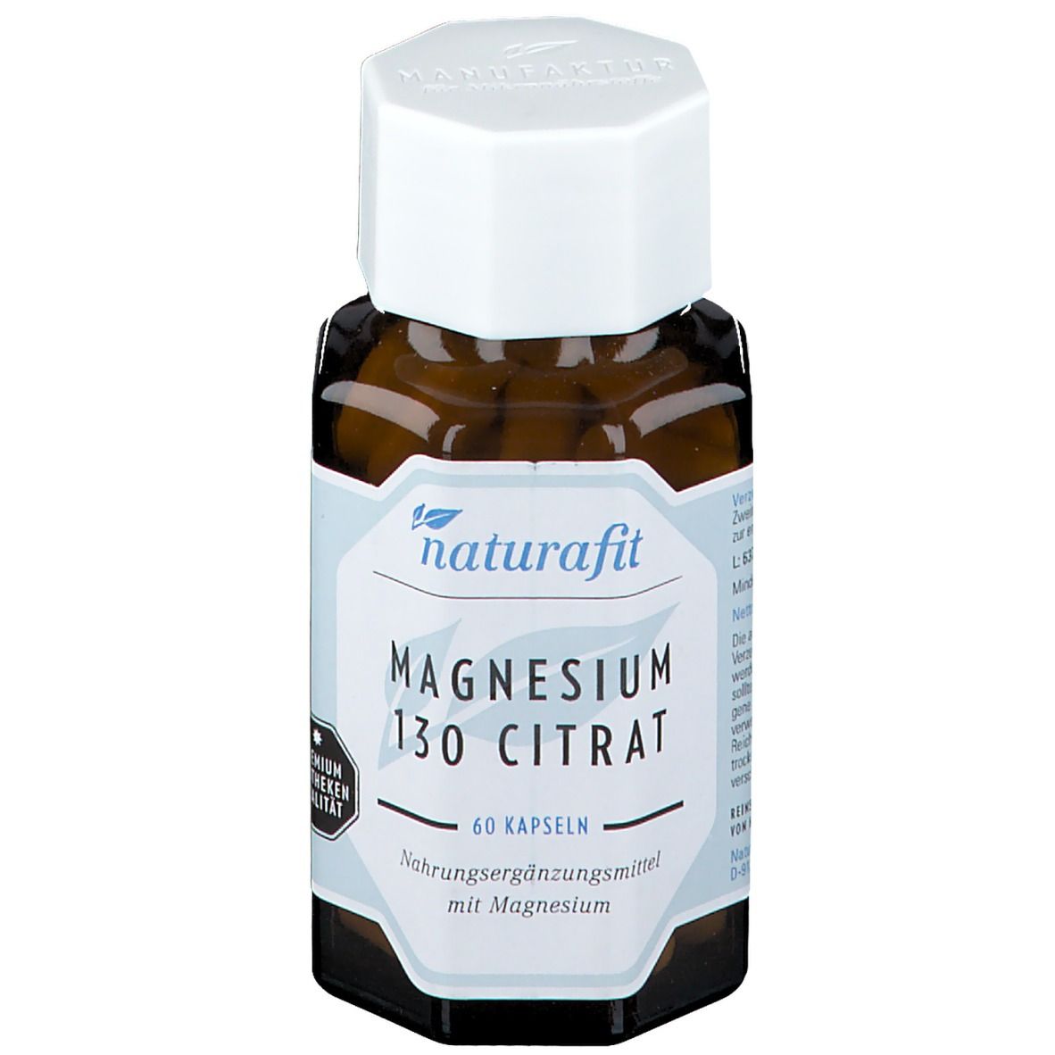 naturafit® Magnésium 130 Citrate (60 gélules)