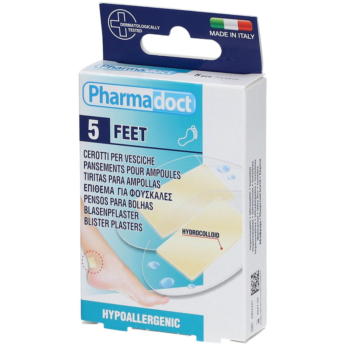 Pharmadoct Pansements pour ampoules aux pieds (5 pièces)