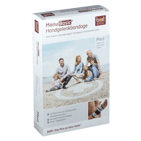 Bort Manu Basic® gauche taille M argent (1 pièce)