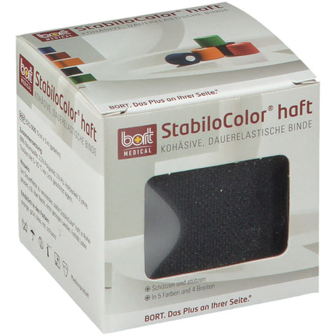 Bort StabiloColor® haft bande 6 cm noire (1 pièce)