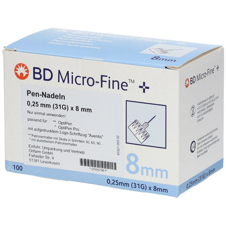 BD ThinWall 8 mm 31G