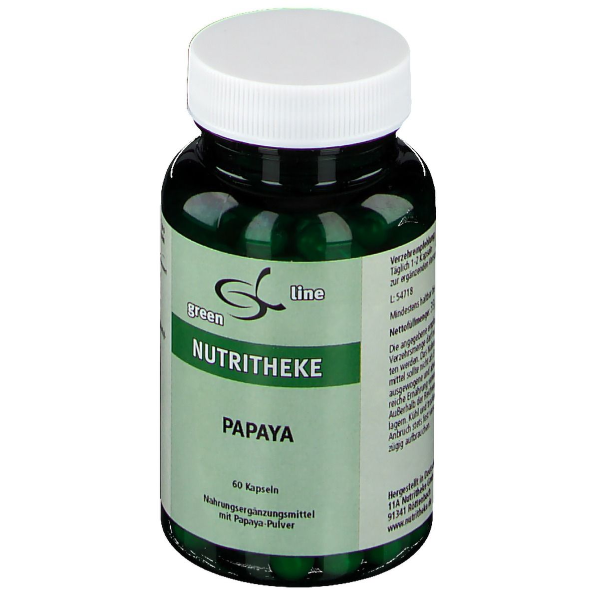 GREEN LINE NUTRITHEKE Papaye (60 gélules)