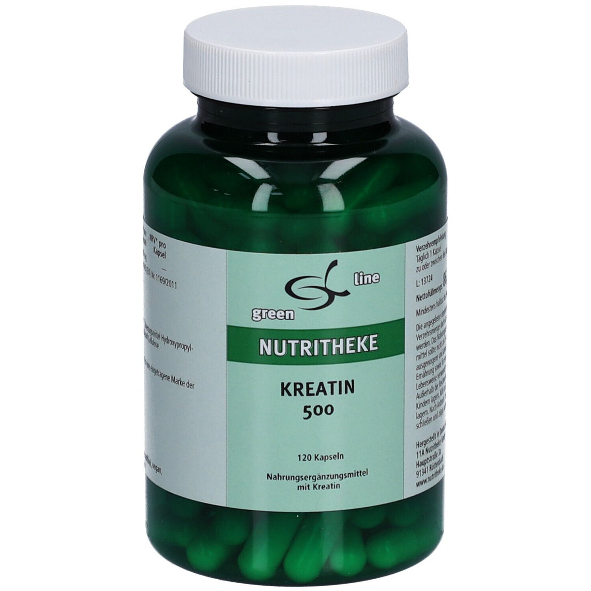 green line NUTRITHEKE créatine 502 (120 gélules)
