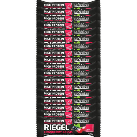 Layenberger Barre protéinée Cranberry-Cassis (18 x 35 g)