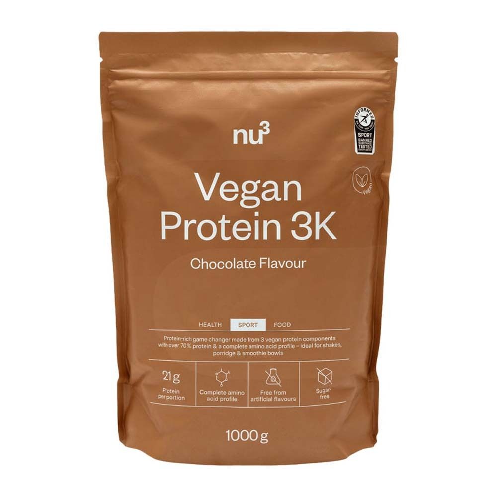 nu3 Vegan Protein 3K Chocolat (1000 g)