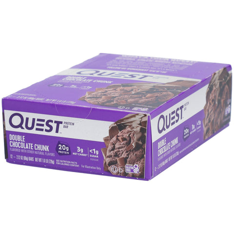 Quest Nutrition Quest Bar, Double Chocolate Chunk (12 x 60 g)