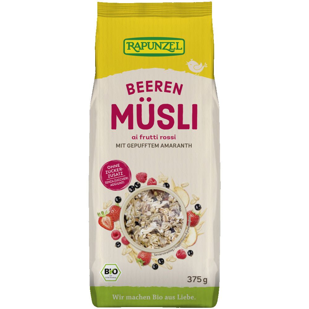 RAPUNZEL Bio Alpen-Amaranth muesli aux baies (375 g)