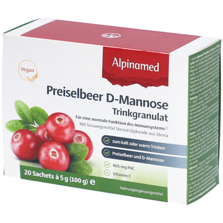 Alpinamed granulé à boire à l'airelle rouge (20 pièces)