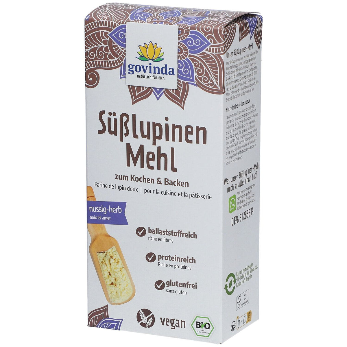 Govinda Farine de lupins doux Bio (300 g)