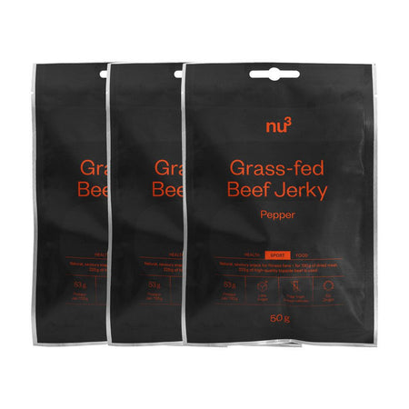 nu3 Beef Jerky au poivre (3x50 g)