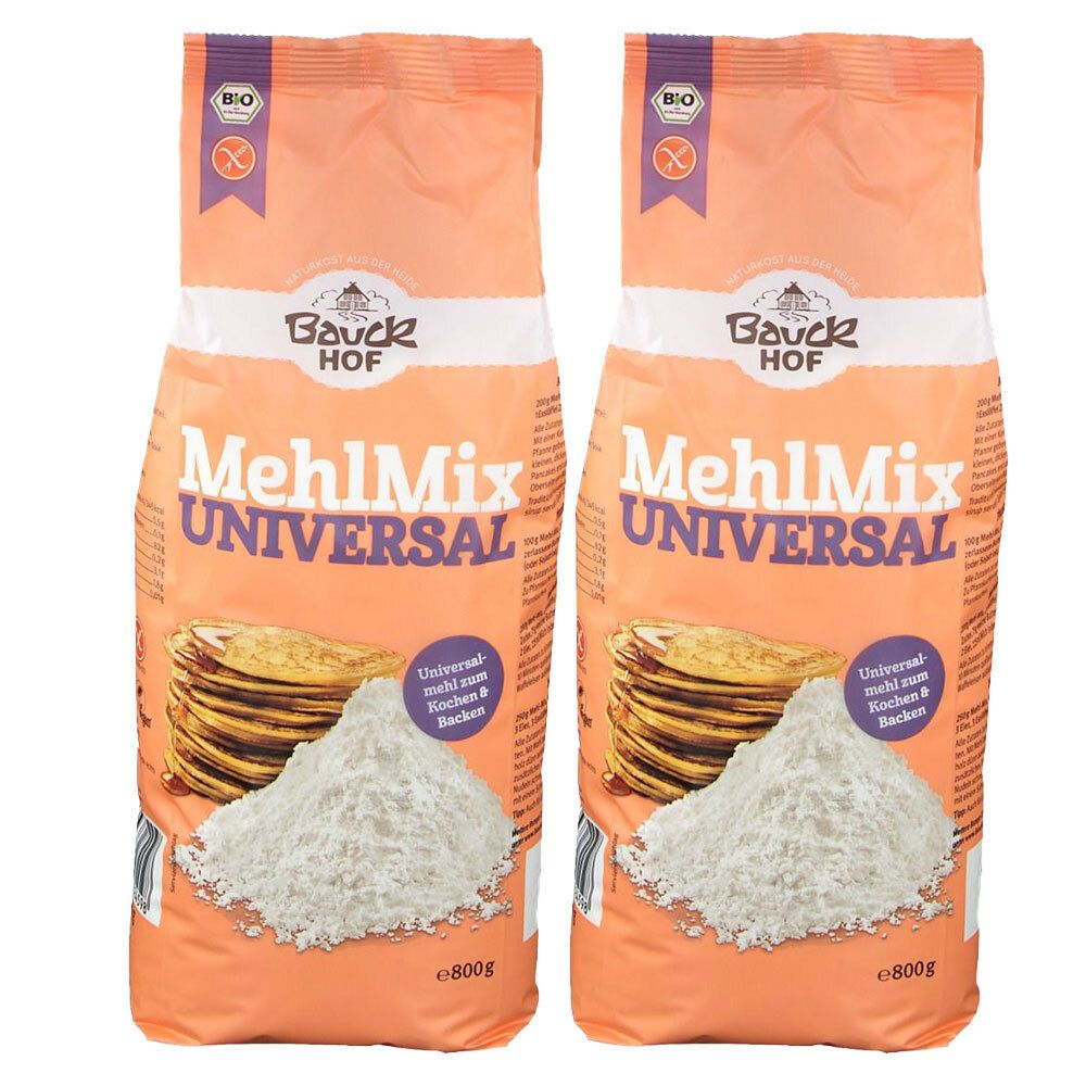 Bauckhof MehlMix universel, sans gluten (2x800 g)