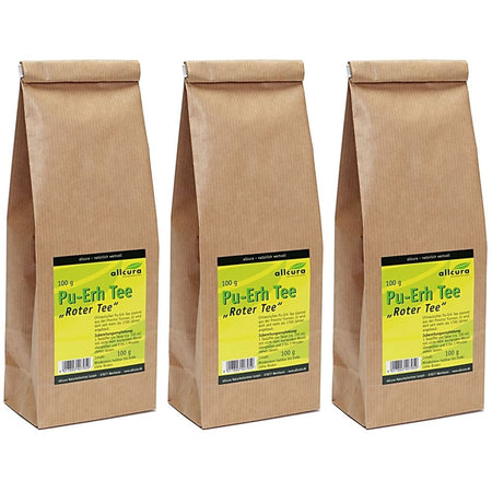 allcura Pu-Erh thé rouge (3x100 g)