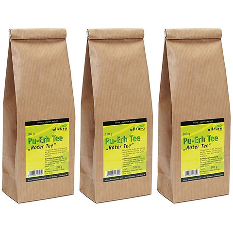 allcura Pu-Erh thé rouge (3x100 g)