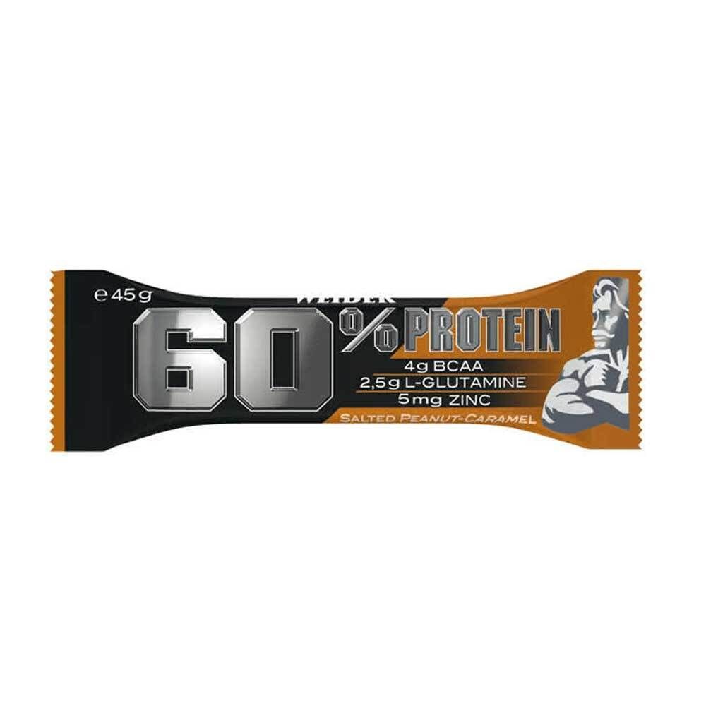 WEIDER 60% Protein Bar cacahuète salée caramel (45 g)