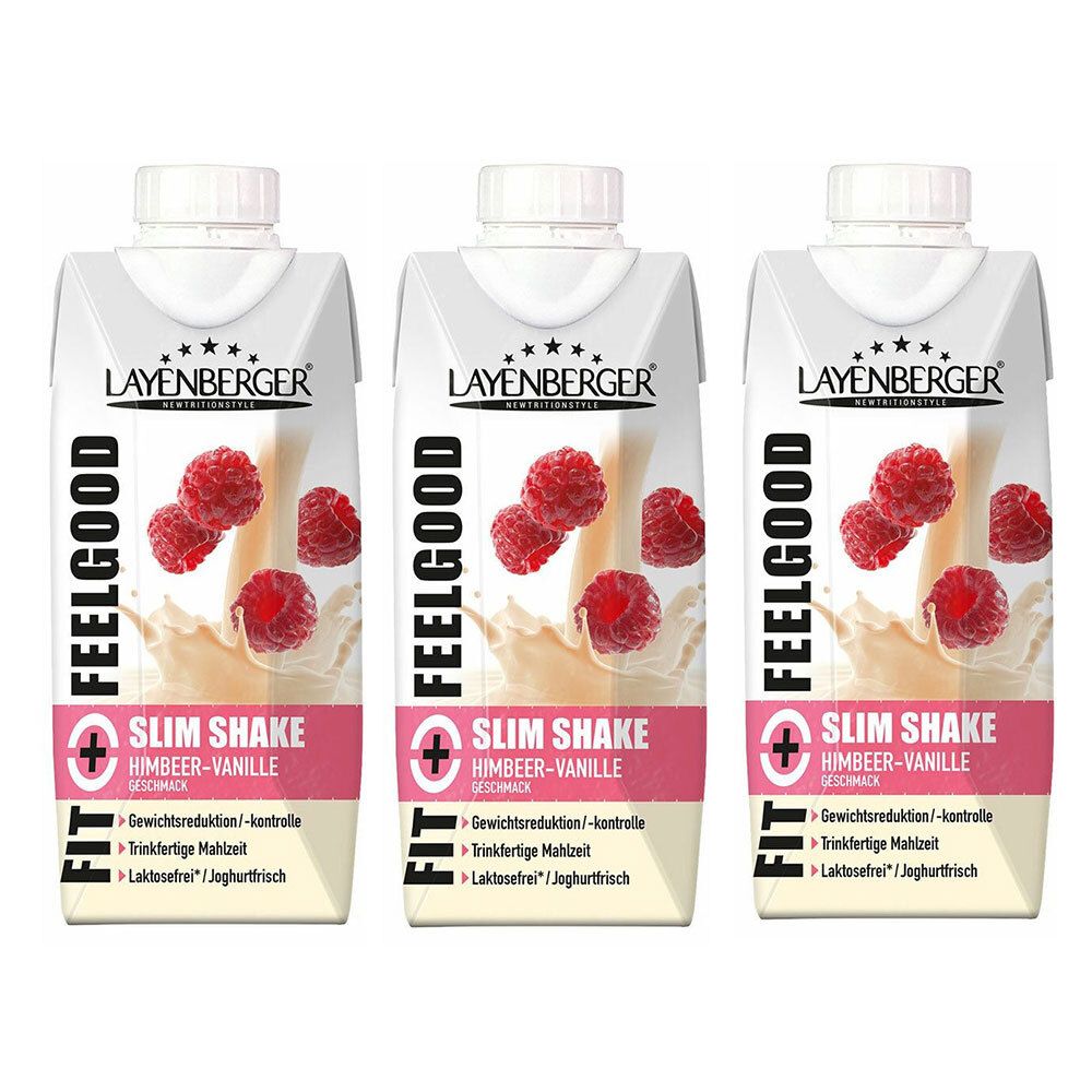 Layenberger Fit+Feelgood Slim Shake framboise-vanille (3x330 ml)