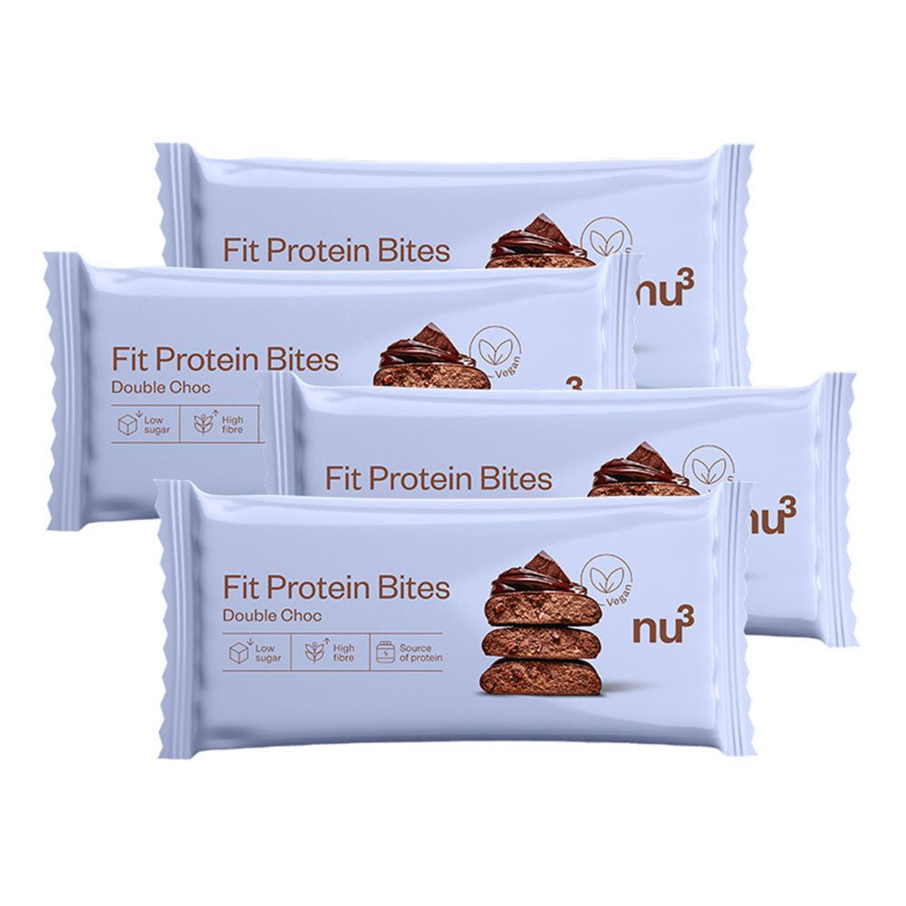 nu3 Fit Protein Bites Double-Choc (4x30 g)