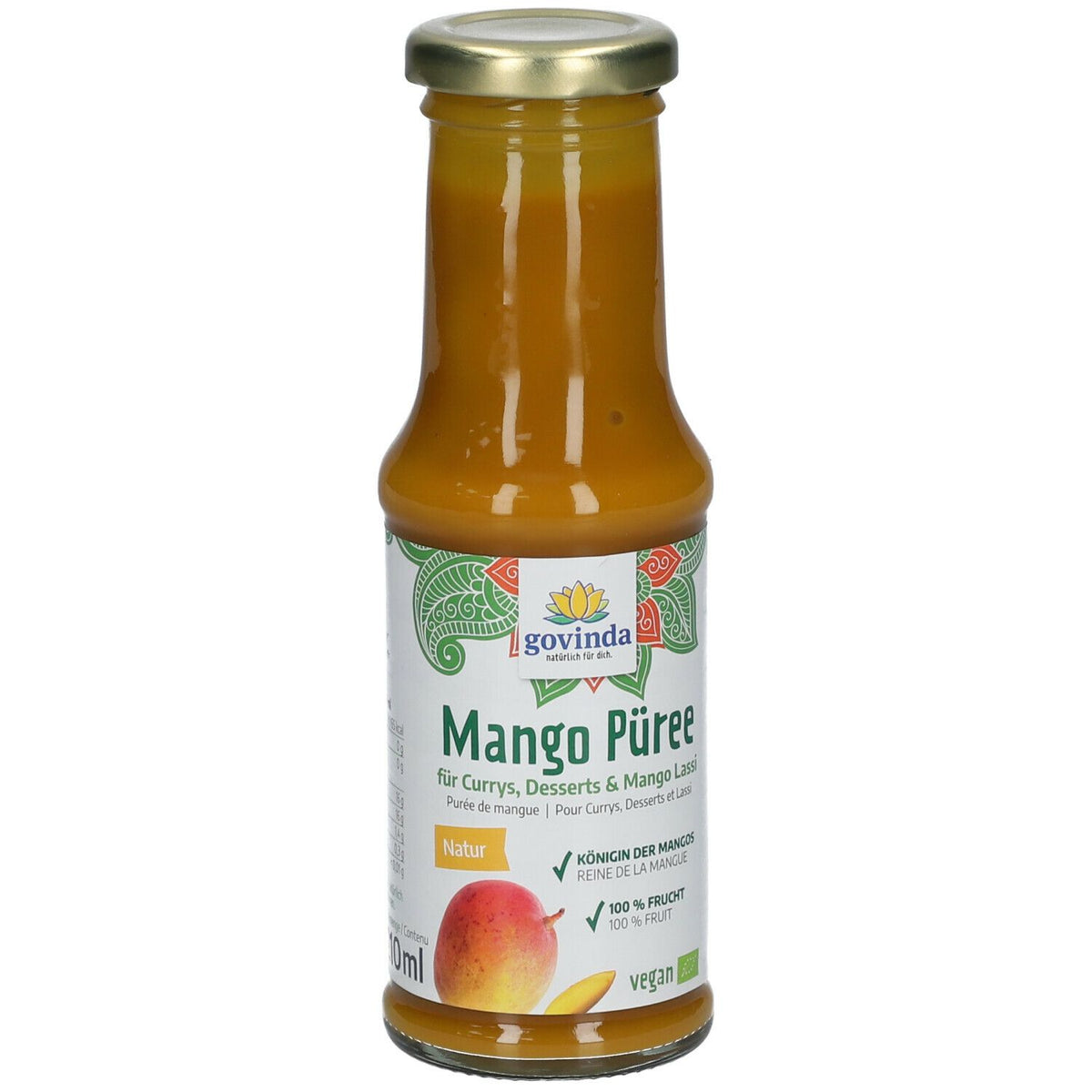 Govinda Purée de mangue (210 ml)