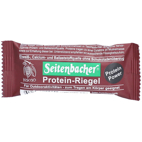 Seitenbacher® barre protéinée cacao sans enrobage de chocolat (55 g)