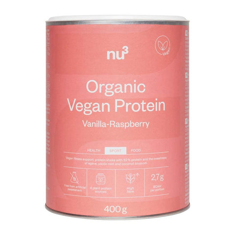 nu3 bio vegan shake vanille framboise (400 g)