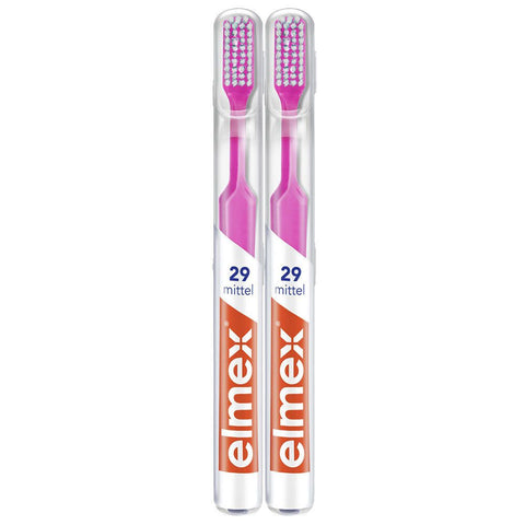 elmex 29 brosse à dents moyenne (2x1 pièces)