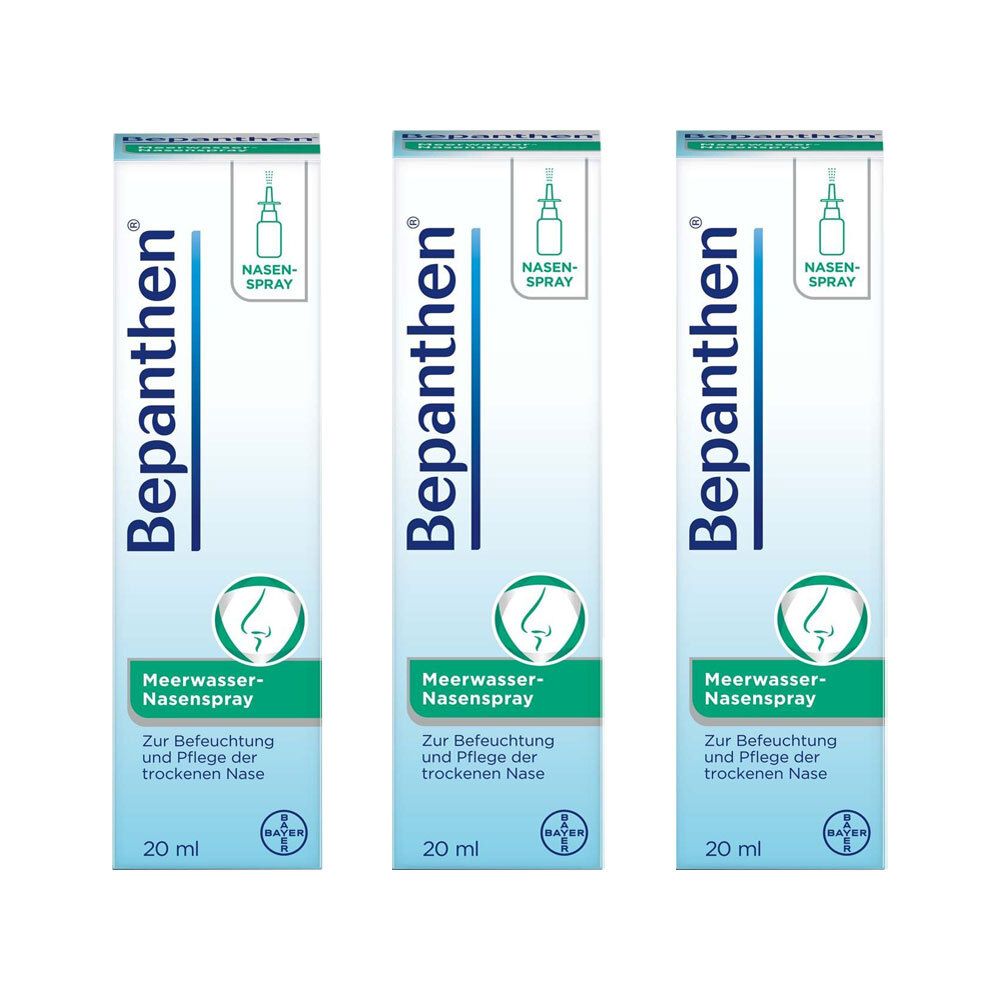 Bepanthen® spray nasal à l'eau de mer (3x20 ml)
