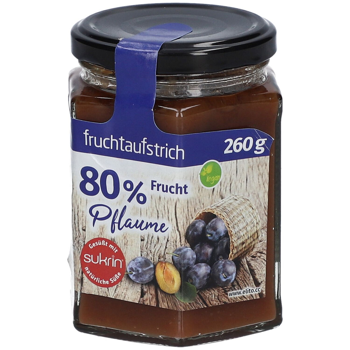 Pâte à tartiner aux fruits 80% prune (260 g)