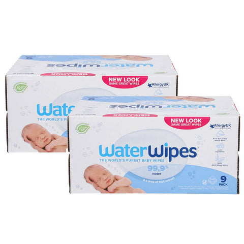 WaterWipes baby wipes (18x60 count), 1,080 count
