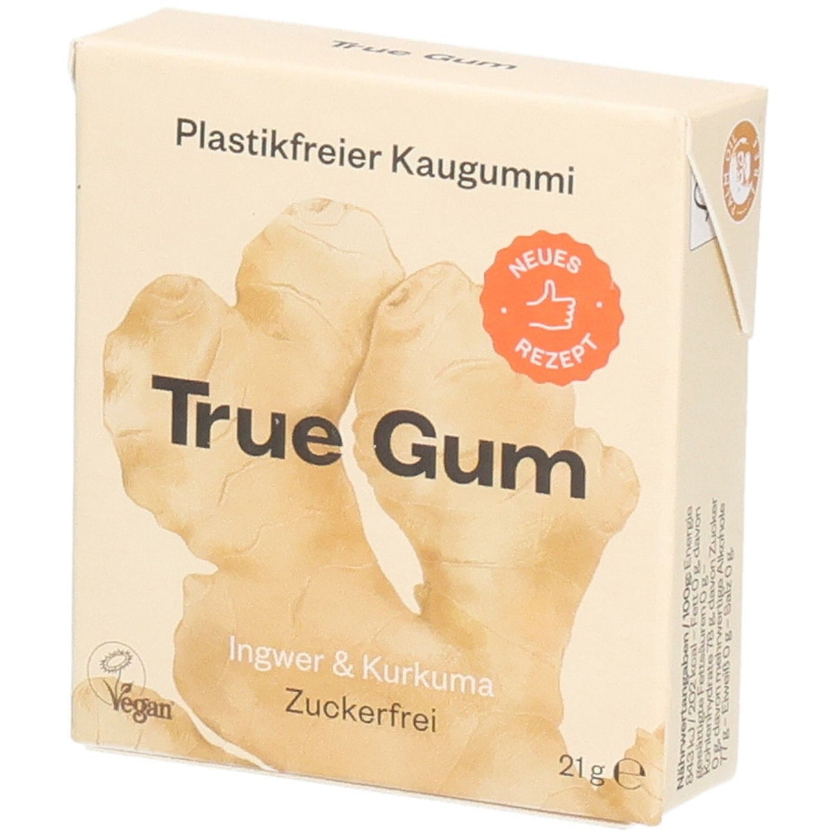 True Gum saveur gingembre & curcuma (21 g)